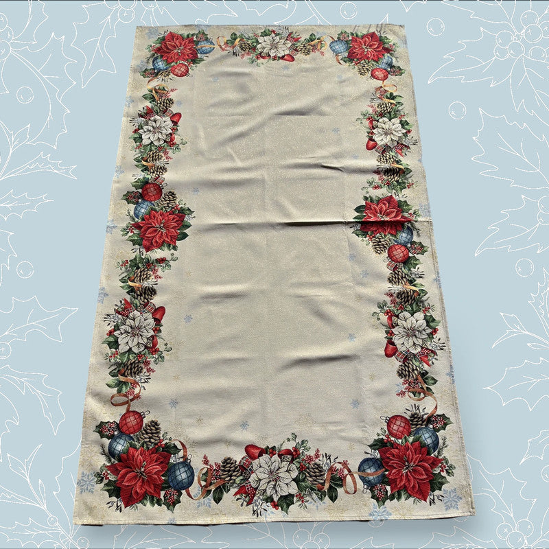Luxury jacquard tablecloth “Etoile de Noël”