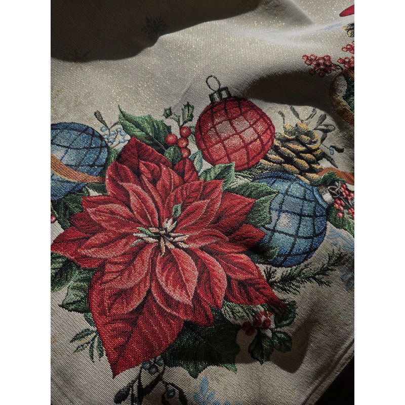 Luxury jacquard tablecloth “Etoile de Noël”