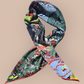 100% Twill Silk Scarf  "Tiger In The Forest"