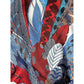 Pure Twill Silk Square Scarf 90cmx90cm "Feathers"