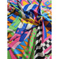 Pure Twill Silk  Square Scarf 90cmx90cm "Abstract Horse"