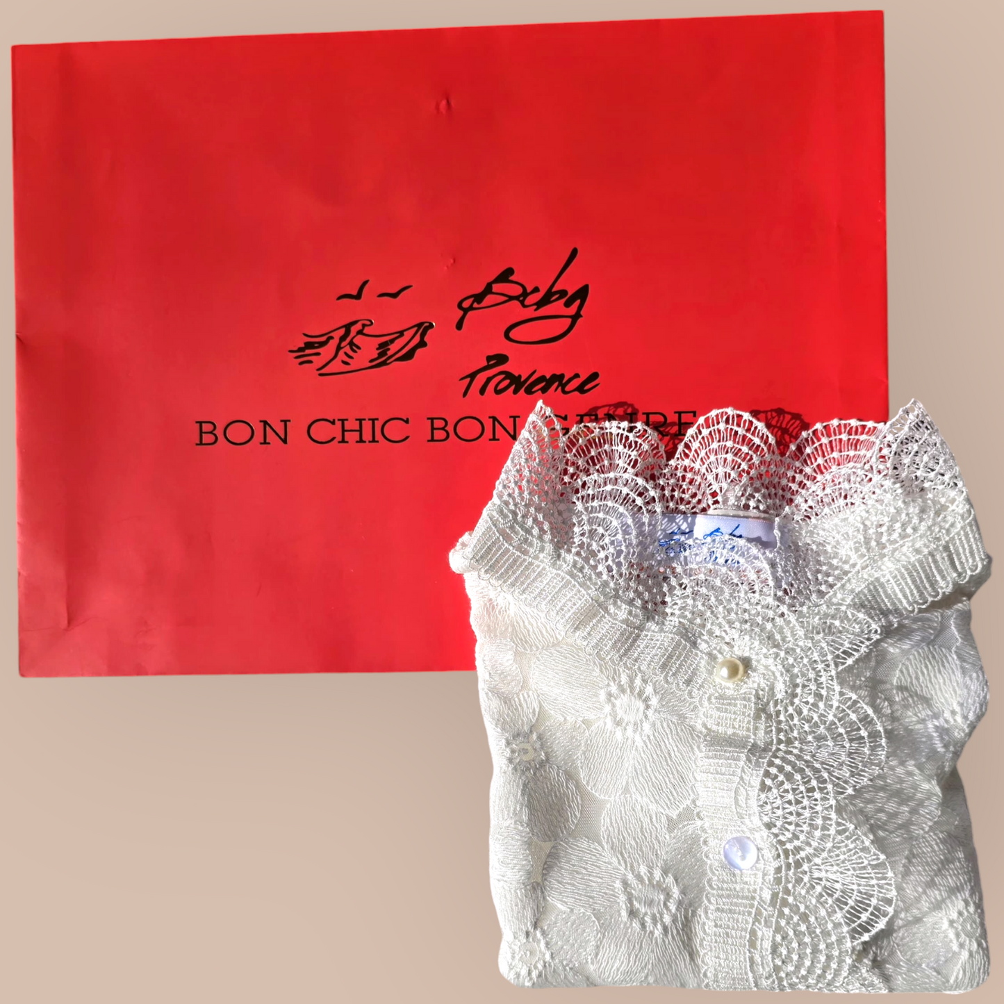White Lace with Pearl Buttons Faux Shirt Collar For Woman