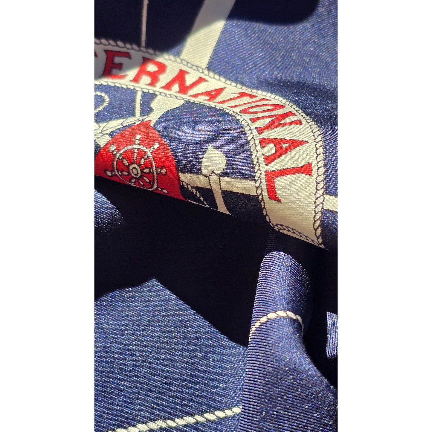 Vintage Pancaldi "Yacht Club International" Pure Silk Scarf