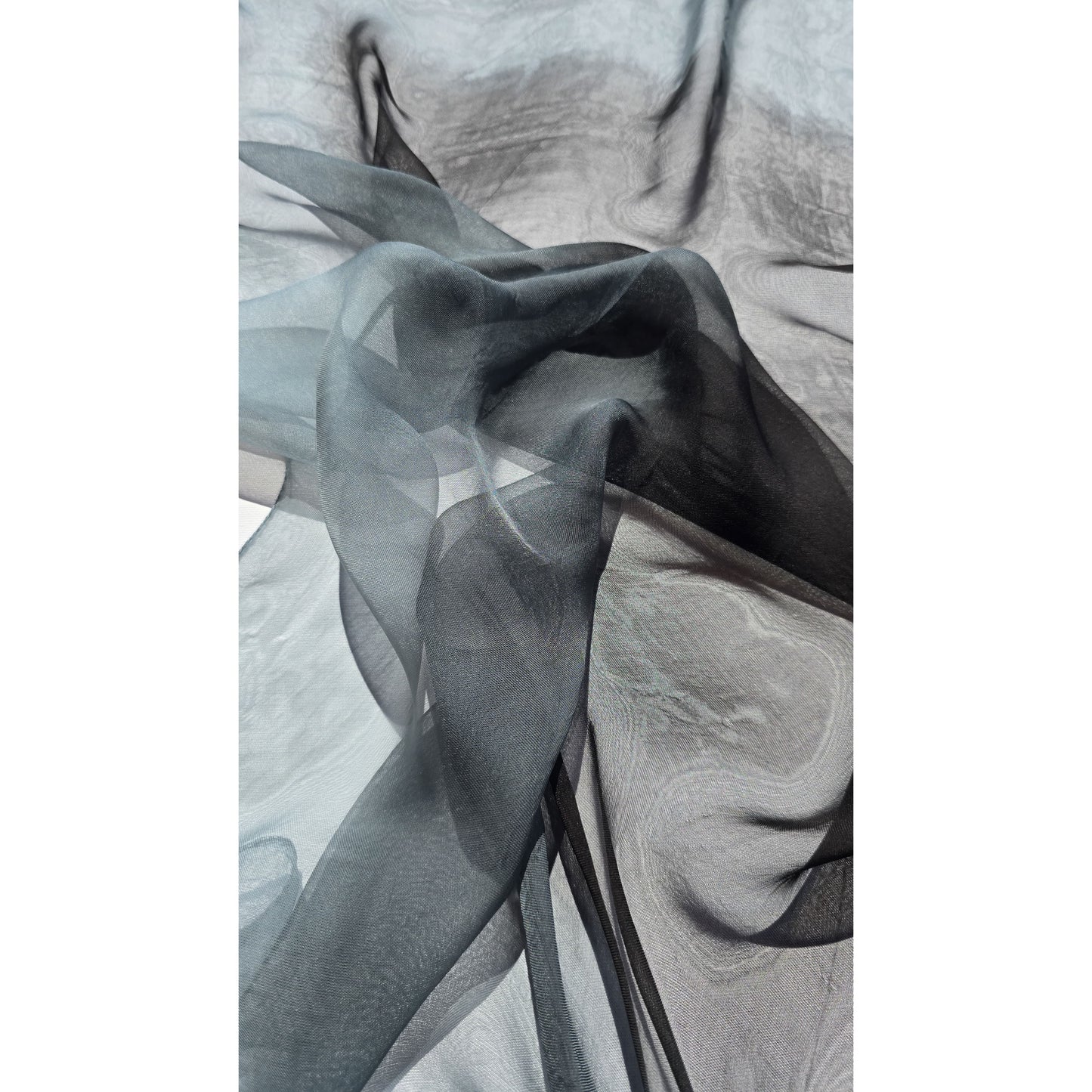 Hand-Dyed Silk Chiffon Square Scarf ,Made in India