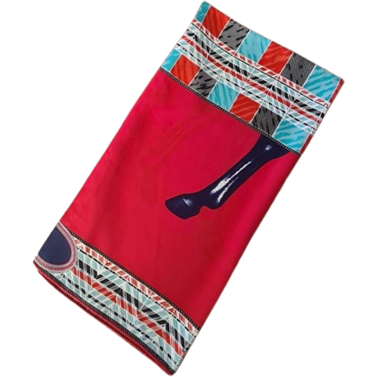 100% Twill Silk Scarf "Horse"