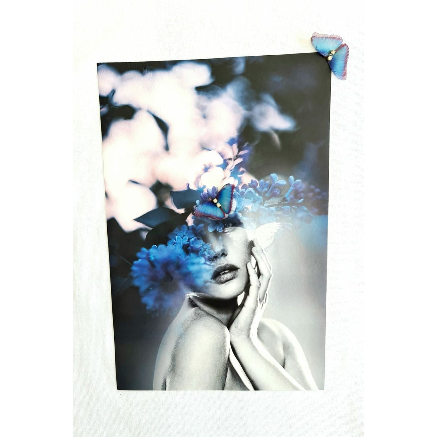 "Summer Dream" White Round Neck T-Shirt For Ladies ,Classic Fit