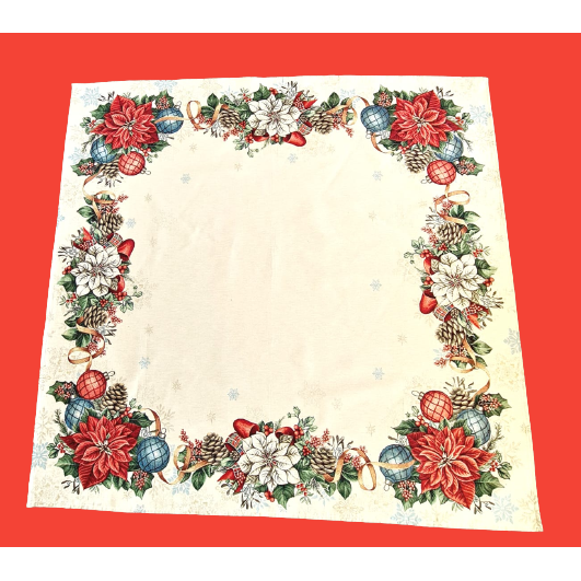 Luxury square jacquard tablecloth “Etoile de Noël”