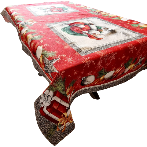 Luxury jacquard tablecloth "Christmas Party"