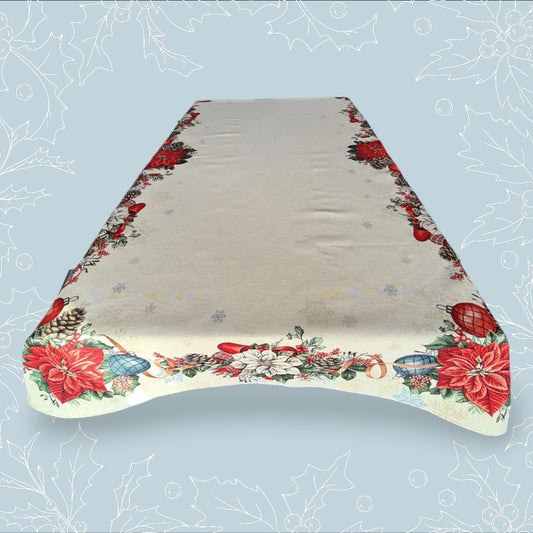Luxury jacquard tablecloth “Etoile de Noël”