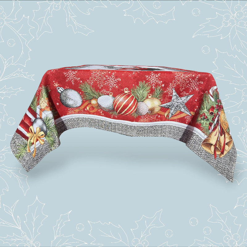 Luxury jaquard tablecloth "Christmas Party"