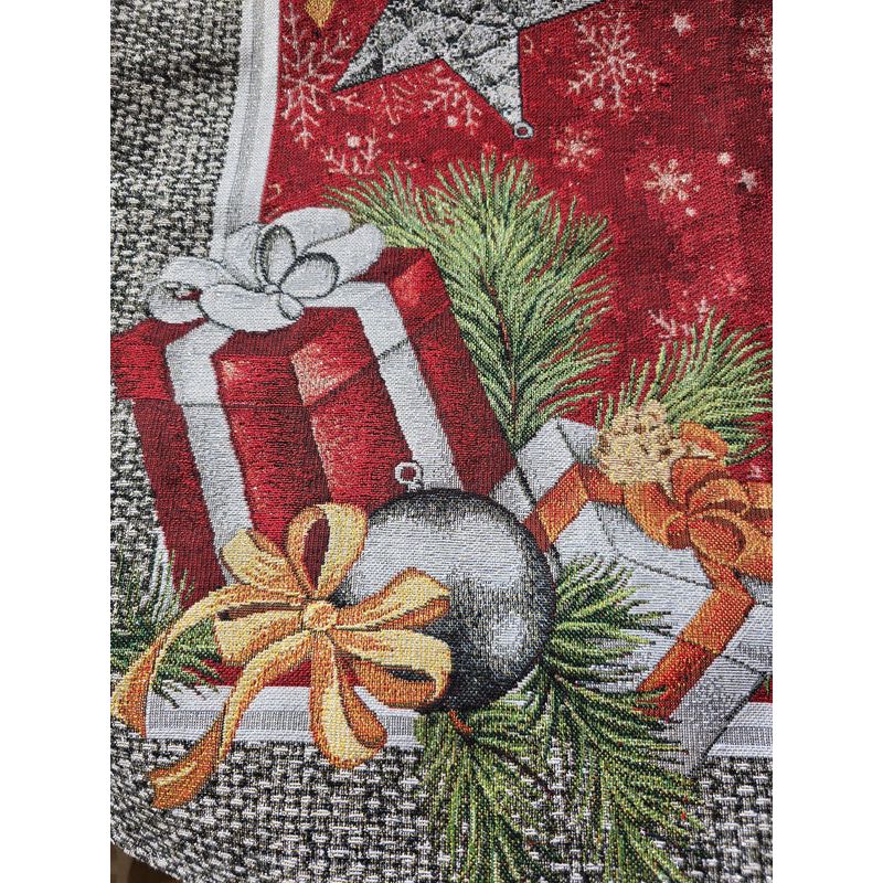 Luxury jaquard tablecloth "Christmas Party"