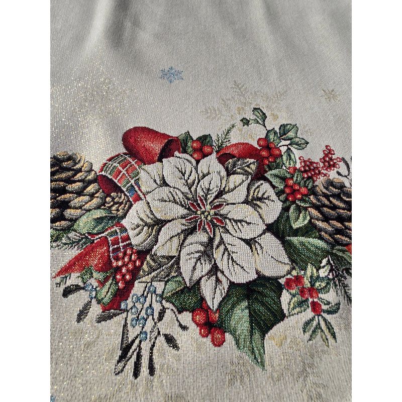 Luxury jacquard tablecloth  “Etoile de Noël”