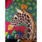 Luxury Double Sided Twill Silk Scarf "Giraffes"