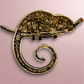 Large Chameleon Brooch