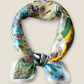 Luxury Pure Mulberry Silk Scarf "Les Vacances Imaginaires"