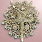 Baroque Style Crystal Starfish Brooch