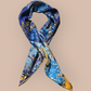 100% Twill Silk Scarf  "Tiger In The Forest"