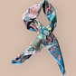 Luxury Silk Twill Scarf "Un Monde Sans Fin"