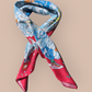 100% Satin Silk Scarf "Royaume Des Nuages"