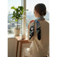 100% Satin Silk Scarf "Royaume Des Nuages"