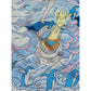 100% Satin Silk Scarf "Royaume Des Nuages"