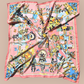 100% Twill Silk Scarf "Viracocha"