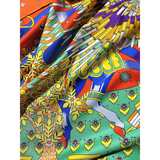 100% Twill Silk Scarf "Le Retour d'Ulysse"