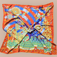 100% Twill Silk Scarf "Le Retour d'Ulysse"