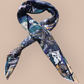 Pure Silk Twill Square Scarf 90cmx90cm "Ville Mistique"