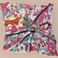 Pure Silk Twill Square Scarf 90cmx90cm "Ville Mistique"