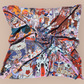 Pure Silk Twill Square Scarf 90cmx90cm "Ville Mistique"