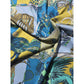 100% Twill Silk  Scarf "Medieval Animals"