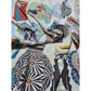 100% Satin Silk Scarf "Cirque Japonais"