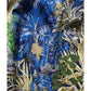 100% Twill Silk  Scarf "Jungle Castle"