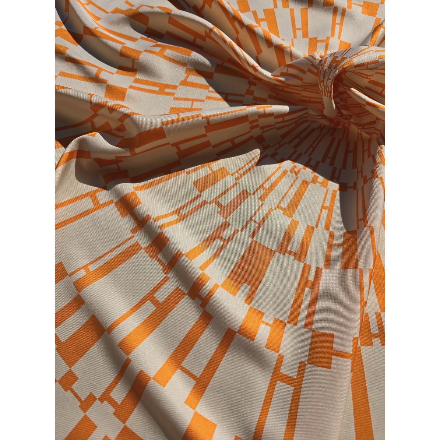 Pure Twill Silk Scarf "H-Scarf"