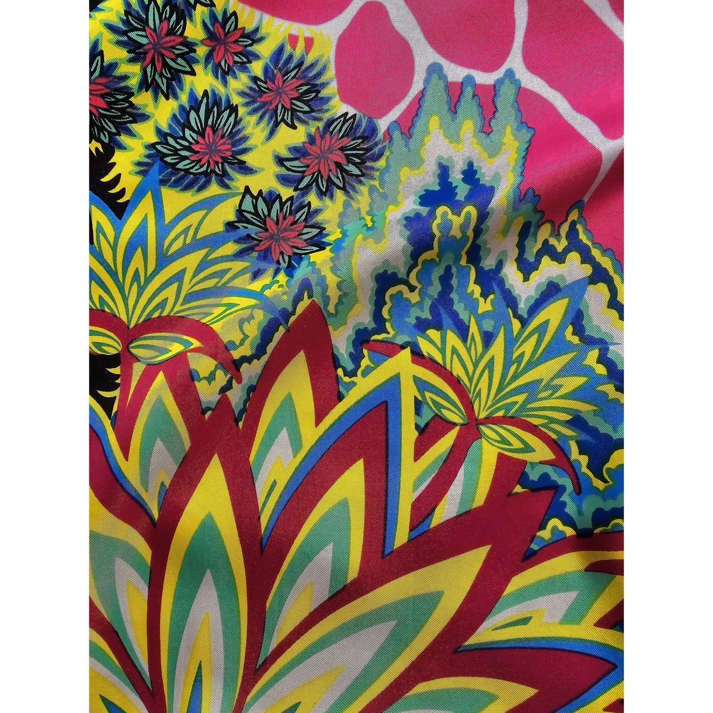 100% Twill Silk Scarf "Giraffes"