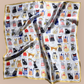 Luxury Pure Mulberry Silk Scarf "Le Carnaval Des Félins"