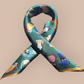 Luxury Pure Mulberry Silk Scarf "Le Carnaval Des Félins"