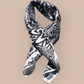 100% Satin Silk Scarf "Giraffes"