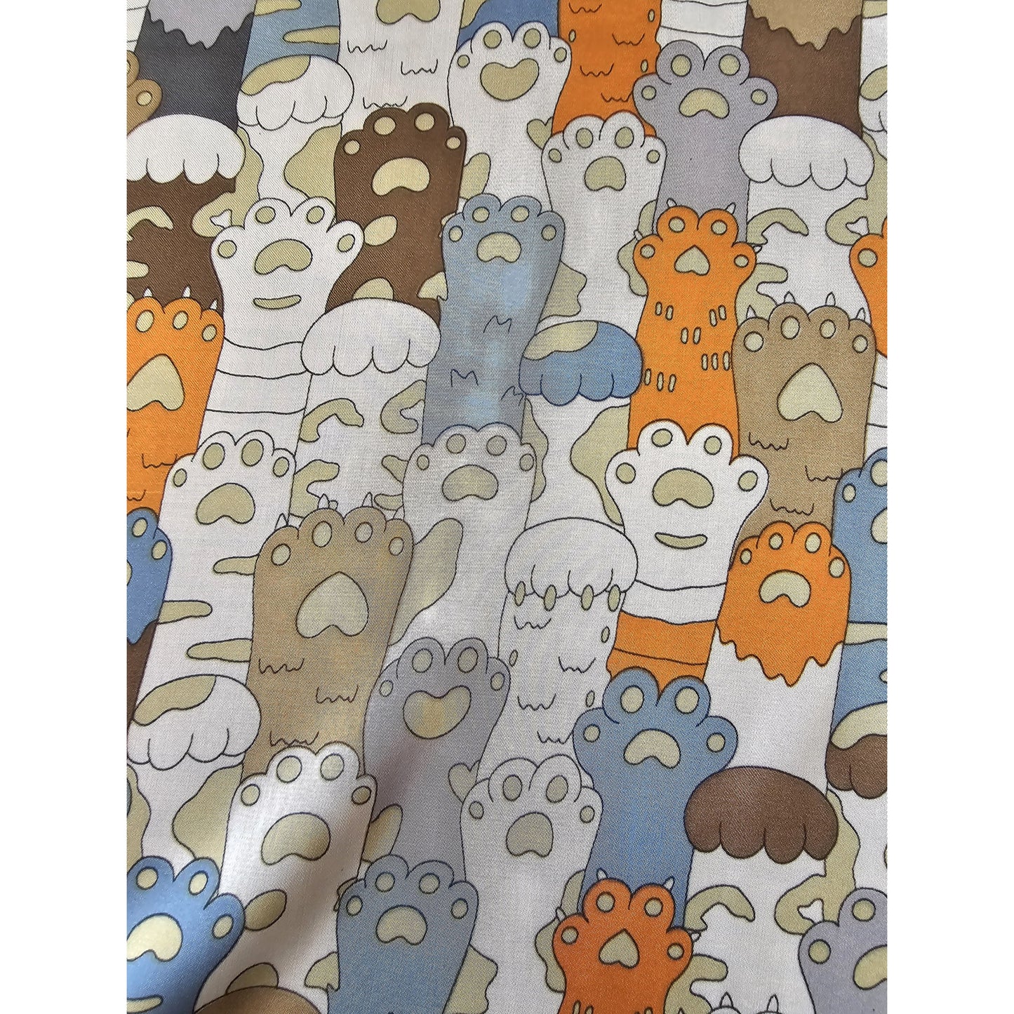 Square Polyester Scarf "Cat World"