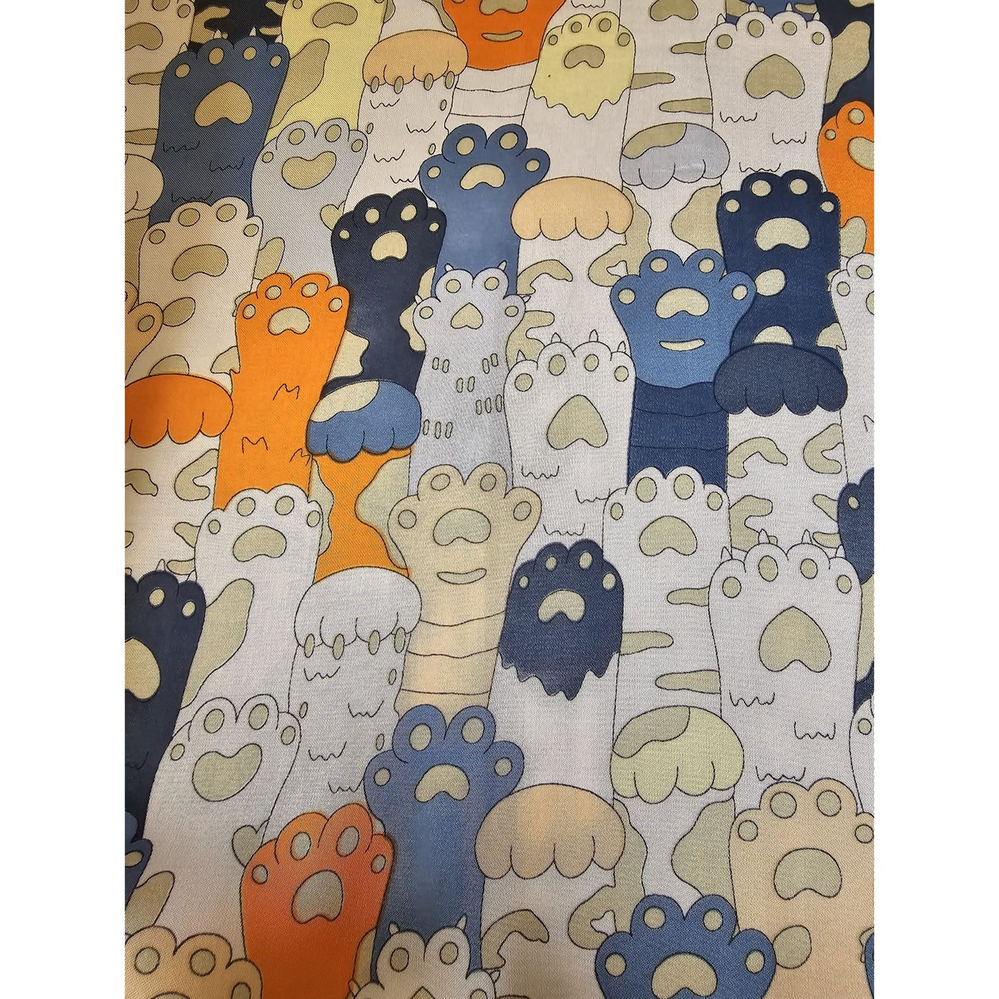 Square Polyester Scarf "Cat World"