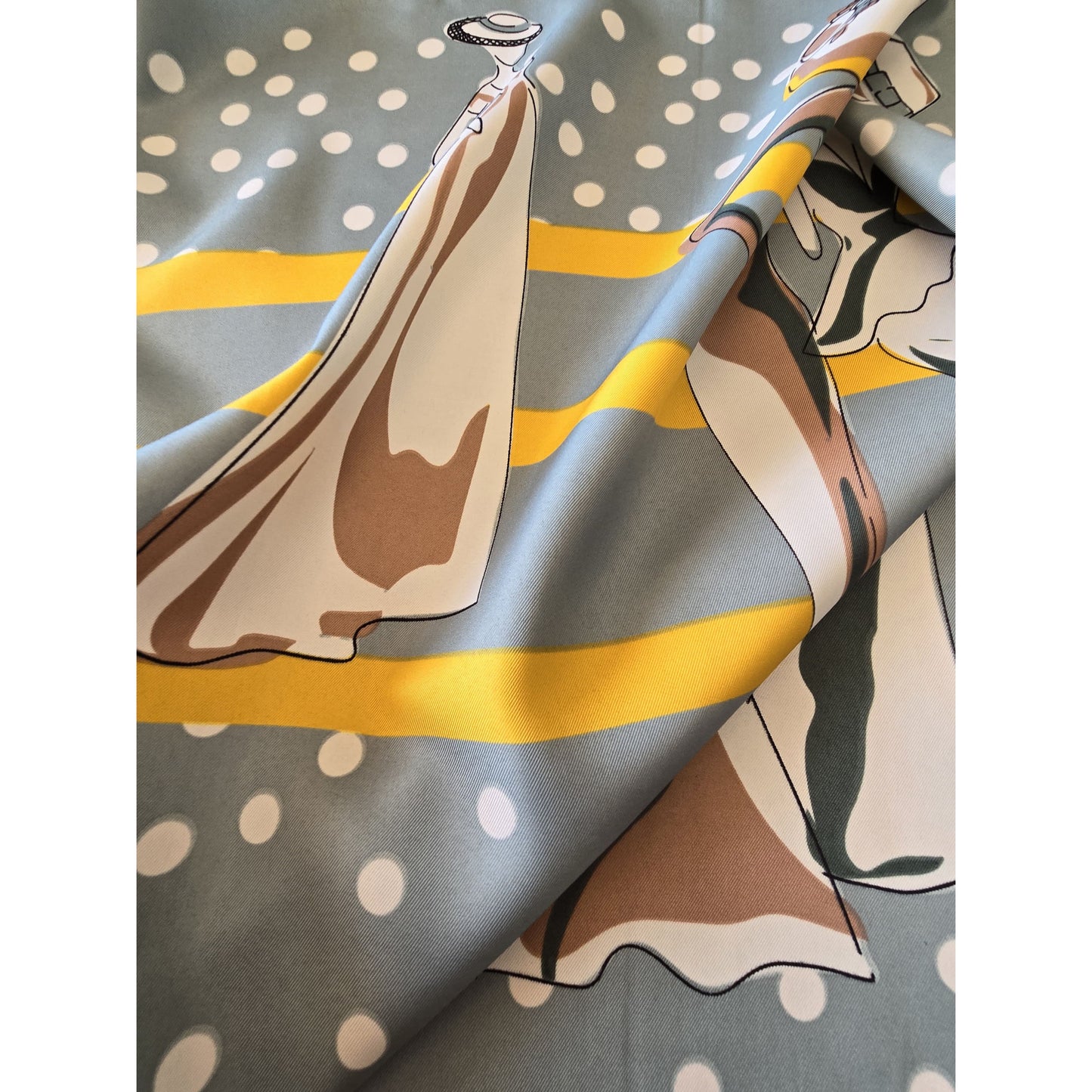 100% Twill Silk Scarf "Manège"