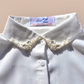 Faux Shirt Collar Embroidered With Pearls And Chrystals