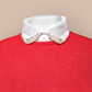 Faux Shirt Collar Embroidered With Pearls And Chrystals