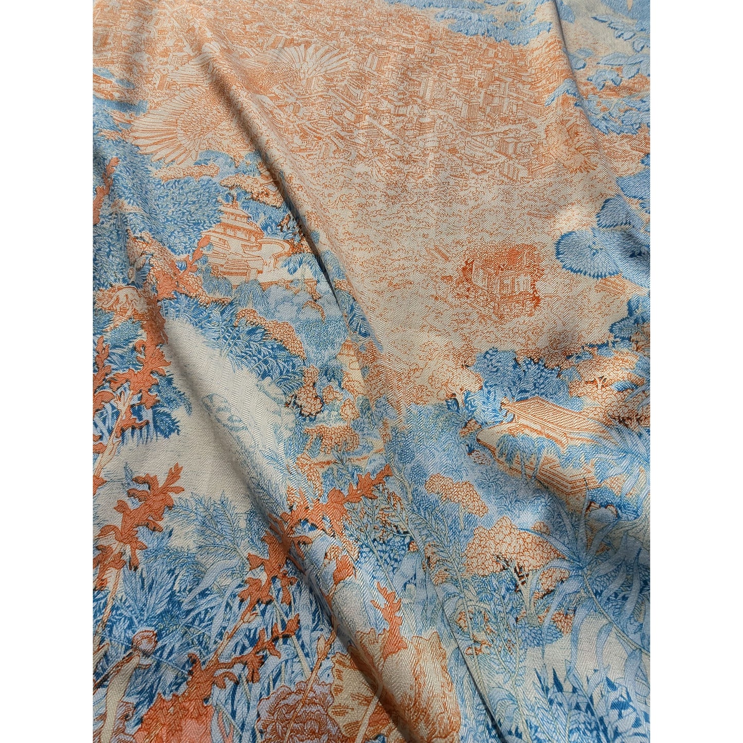 Silk Cashmere Shawl "Le Jardin Lyrique"