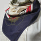 Vintage Francesco de Carolis Pure Silk Scarf , French Equestrian Motif, 1970s