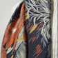 Vintage Pure Twill Silk Square French Scarf Mallard Duck Pond Motif ,1980s