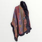 Hand Made 100% Wool Shawl With Fur Edges Trim