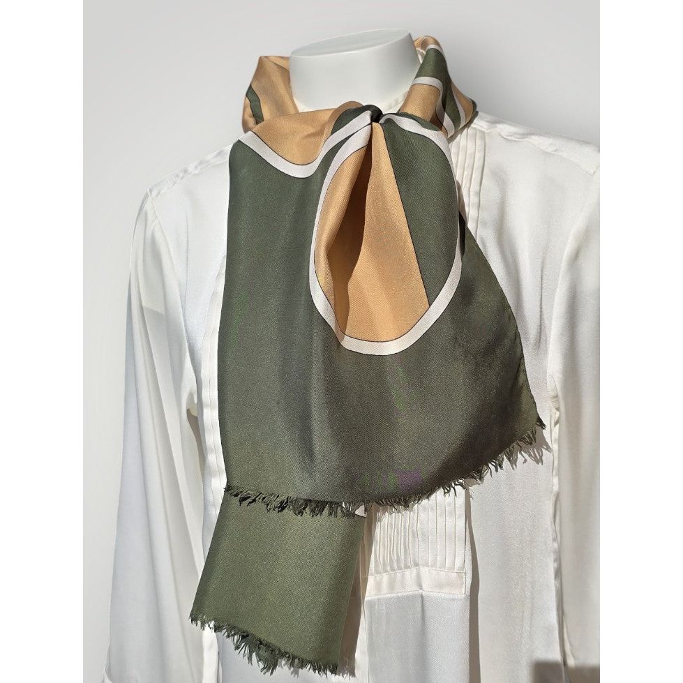 Vintage Pierre Cardin Paris Silk Scarf ,Modernist Geometric Design