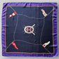 Vintage Pancaldi "Yacht Club International" Pure Silk Scarf